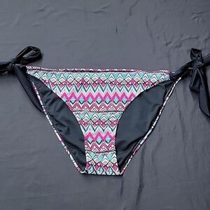 🌈Colorful Geometric Side Tie Bikini Bottom Size 3X